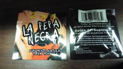Public Notification: La Pepa Negra contains hidden drug ingredient