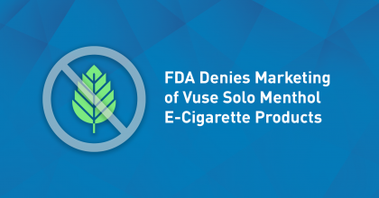 FDA denies marketing of Vuse Solo Menthol