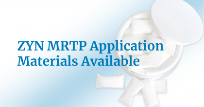 ZYN MRTP Application Materials Available