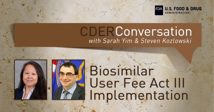 CDER Conversation with Sarah Yim and Steven Kozlowski