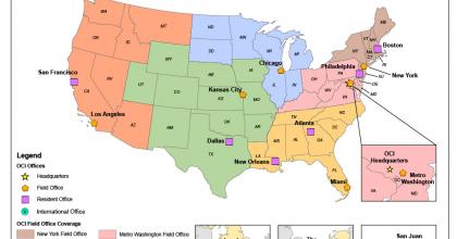 OCI Field and Resident Offices (updated 2024)