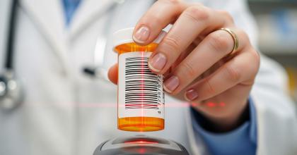 Decorative image of a drug label code