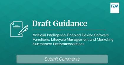 Artificial Intelligence-Enabled Device Software Functions: Lifecycle Management and Marketing Submission Recommendations - Draft Guidance for Industry and Food and Drug Administration Staff