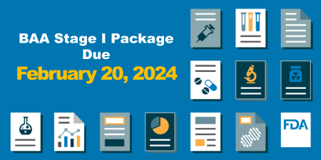 BAA Stage 1 Package Due February 20, 2024