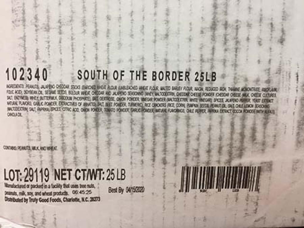 border mix packing info