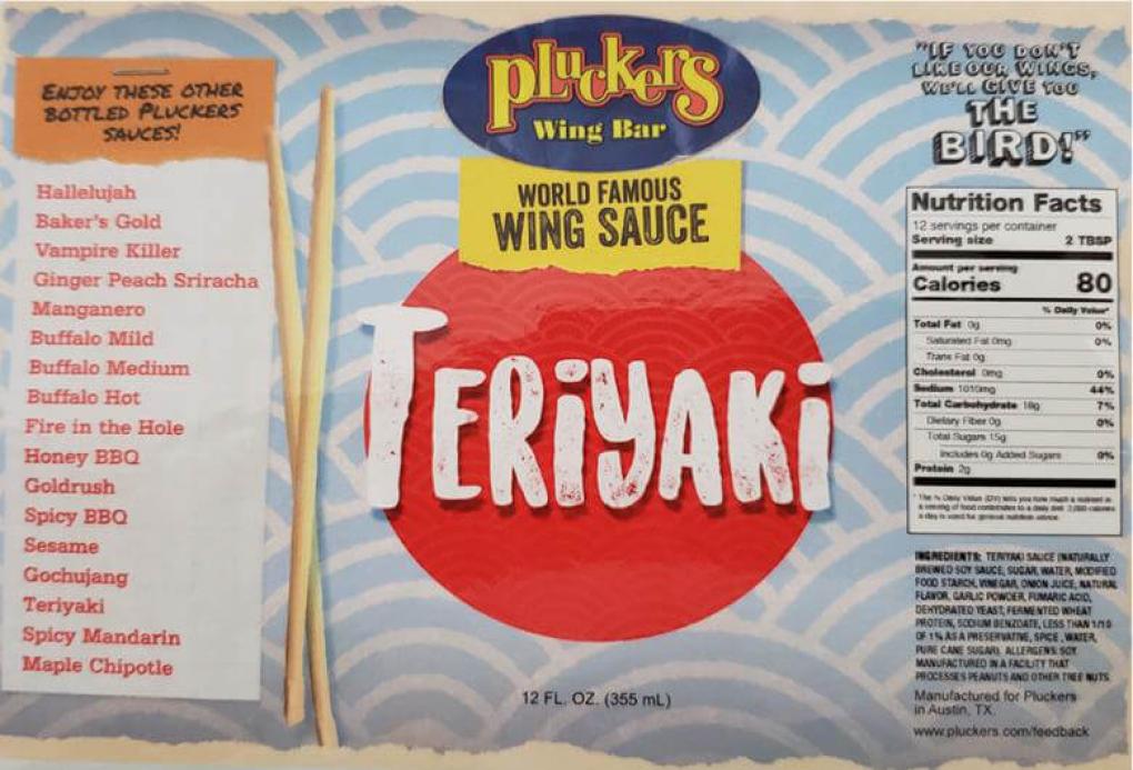 Milk, Soy, and Wheat Allergy Alerts Pluckers World Famous Wing Sauce