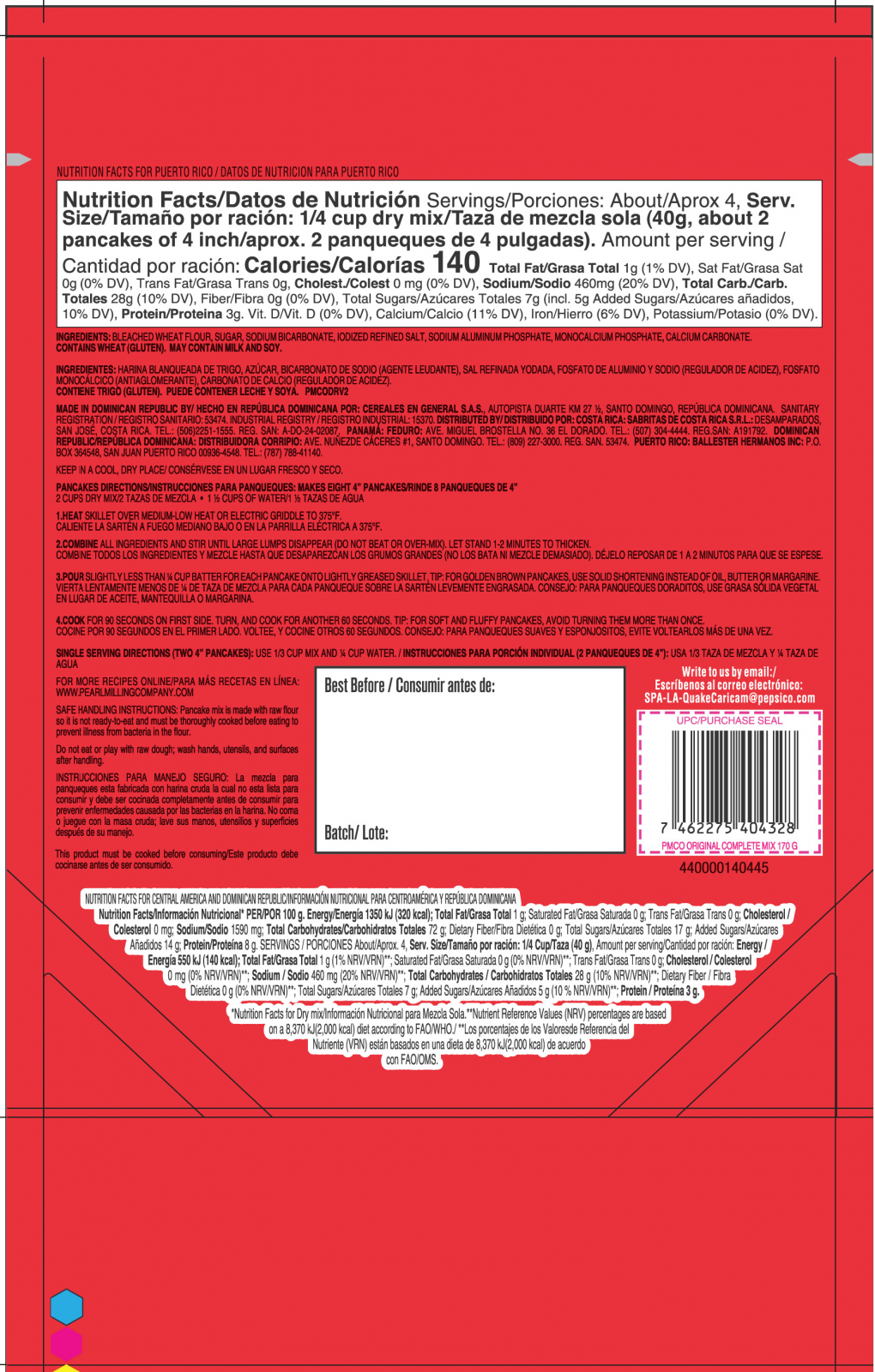 Major Recall Alert: Undeclared Allergens in Pancake Mix, Contaminated Baby Wipes, and Cheese Pulled Over Health Risk 2 Pearl Milling Company Pancake Mix