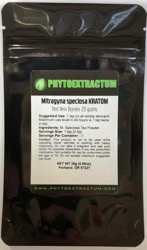 "IMAGE 3 - PHYTOEXTRACTUM MITRAGYNA SPECIOSA KRATOM RED VEIN BORNEO 28G"