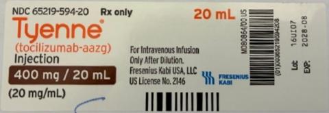 Tyenne Injection 400 mg/20 mL (20 mg/mL) 
