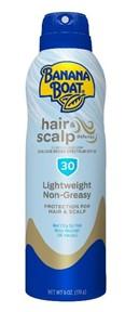 Product image front Banana Boat hair & scalp sunscreen spray 6 oz