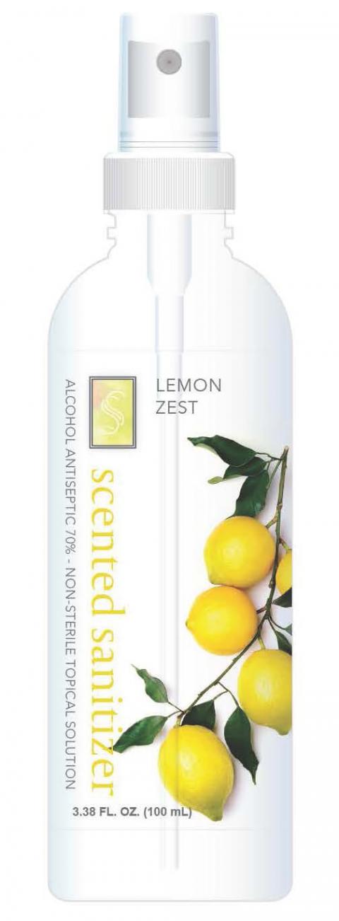 Photo 10 – Labeling, SS Black and White Collection, Lemon Zest Hand Sanitizer