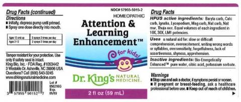 "Image 1 - Product label, Dr. Kings Attention & Learning Enhancement, 2 fl oz"