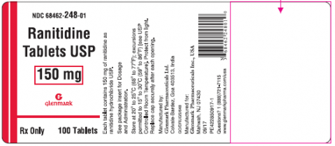 Label, Ranitidine Tablets USP 150mg, 100 tablets