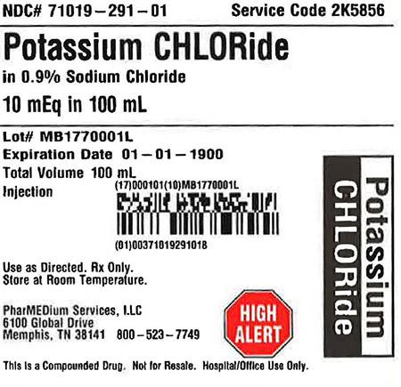 "10 mEq Potassium Chloride in 0.9% Sodium Chloride 100 mL in 150 mL Intravia Bag"