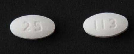 Image, losartan potassium tablet 25 mg