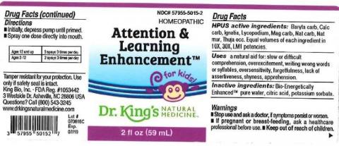 "Image 2 - Product label, Dr. Kings Attention & Learning Enhancement, 2 fl oz"