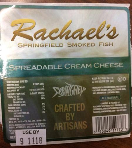 Rachael's Springfield Smoked Fish, Spreadable Cream Cheese