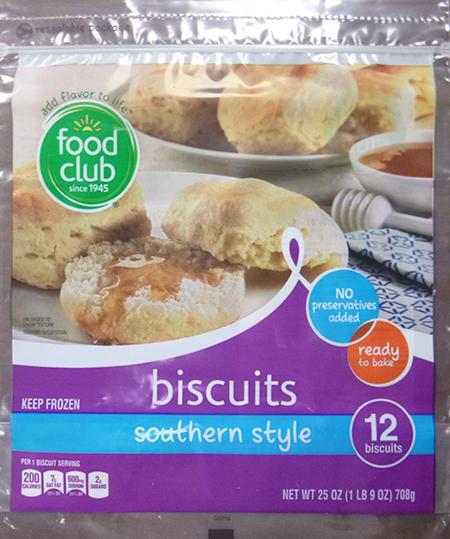 FOOD CLUB SOUTHERN STYLE BISCUITS, 12 ct UPC 3680004683