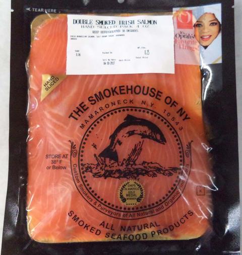 "DOUBLE SMOKED IRISH SALMON 4 OZ"