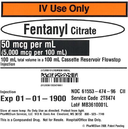 "50 mcg/mL Fentanyl Citrate (Preservative Free) Injection"