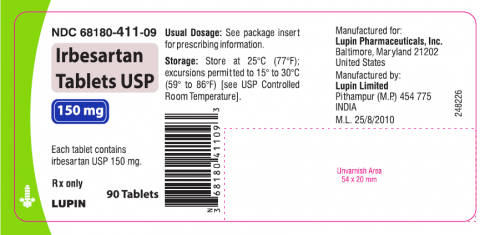 Lupin Pharmaceuticals Inc Issues Voluntarily Nationwide Recall Of All Irbesartan Tablets And Irbesartan And Hydrochlorothiazide Tablets Due To Potential Presence Of N Nitrosoirbesartan Impurity Fda