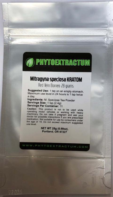 "IMAGE 2 - PHYTOEXTRACTUM MITRAGYNA SPECIOSA KRATOM RED VEIN BORNEO 28G"