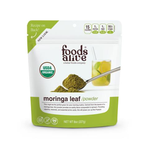 Recalled product label — Foods Alive Inc.