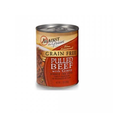 Against the Grain Pulled Beef with Gravy Dinner for Dogs, 12 oz