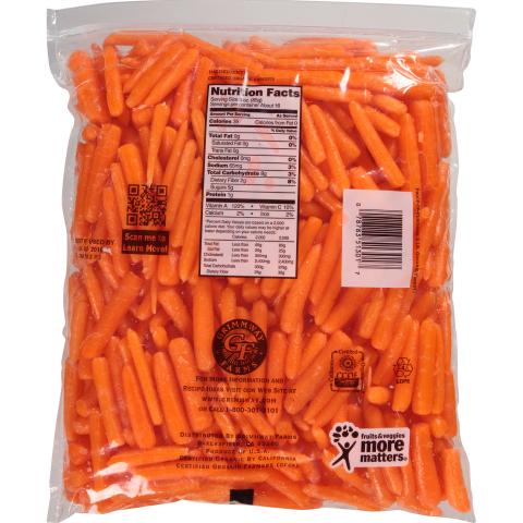 Bunny Luv Organic Petites Carrots 3 lb Back