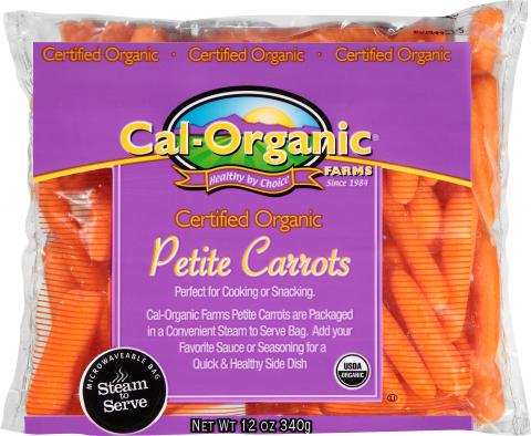 Cal-Organic Micro Petite Carrots 12 oz Front