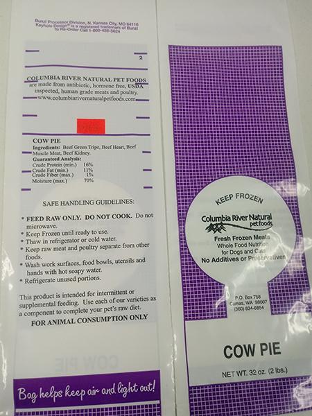 Columbia River Natural pet foods, Cow Pie, 32 oz