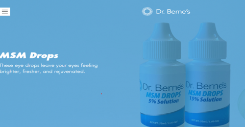 Dr. Berne’s MSM Drops 5% Solution marketing photograph