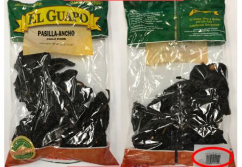 El Guapo Pasilla-Ancho Chile Pods, 11 oz., Best By JUN 12 20