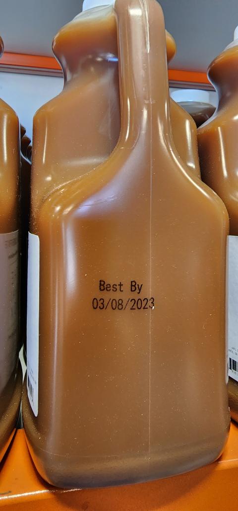 Expiration label, Chai 16 oz