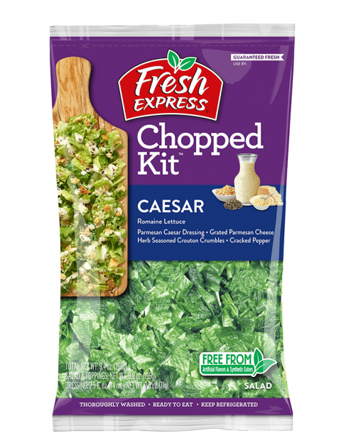 Labeling, Fresh Express Chopped Kit, Caesar, Front