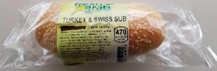 Fresh Grab Brand Turkey and Swiss Sub package image
