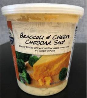 Front label, Signature Caf&eacute; Broccoli and Cheesy Cheddar Soup