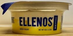 Front of Ellenos Greek Yogurt 4 oz cup