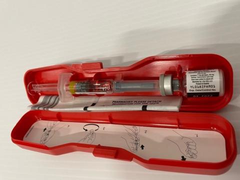 Glucagon Emergency Kit, inside of packaging