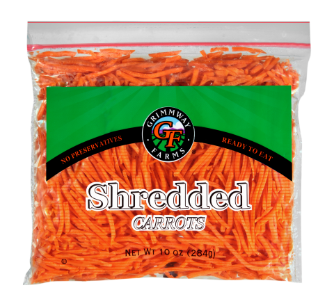 Grimmway Shred Carrots 10 oz Front