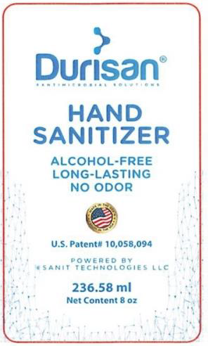 “Image 1 - Product label Durisan Hand Sanitizer 236.58 mL”