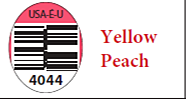 Image 13: “HMC Farms PLU Sticker Yellow Peach 4044”