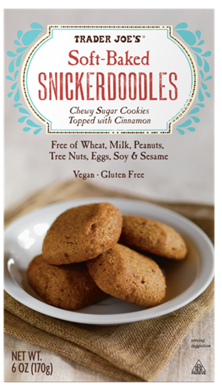 14th “Trader Joe’s Soft Baked Snickerdoodle Cookies, 6 oz.”