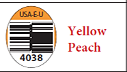 Image 14: “HMC Farms PLU Sticker Yellow Peach 4038”