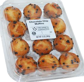 Freshness Guaranteed Chocolate Chip Mini Muffins (12oz, 10 per case)