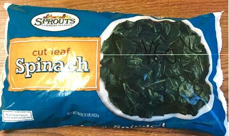 Front of Package – Sprouts Cut Leave Spinach
