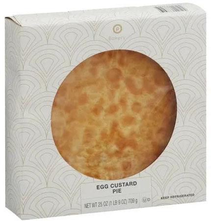 Egg Custard Pie, Net Wt. 25 oz.