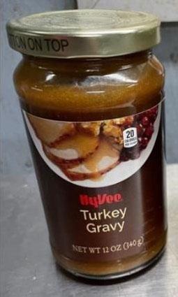 Improperly labeled Turkey gravy jar