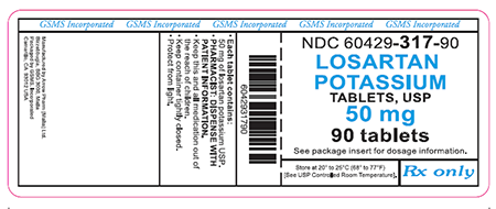 “Losartan Potassium Tablets, USP 50 mg, 90 tablets”