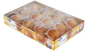Great Value Banana Nut Snack Muffins (12oz, 8 per case)